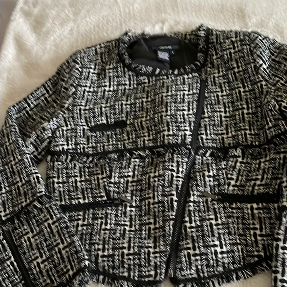 Black and White Women's Jacket